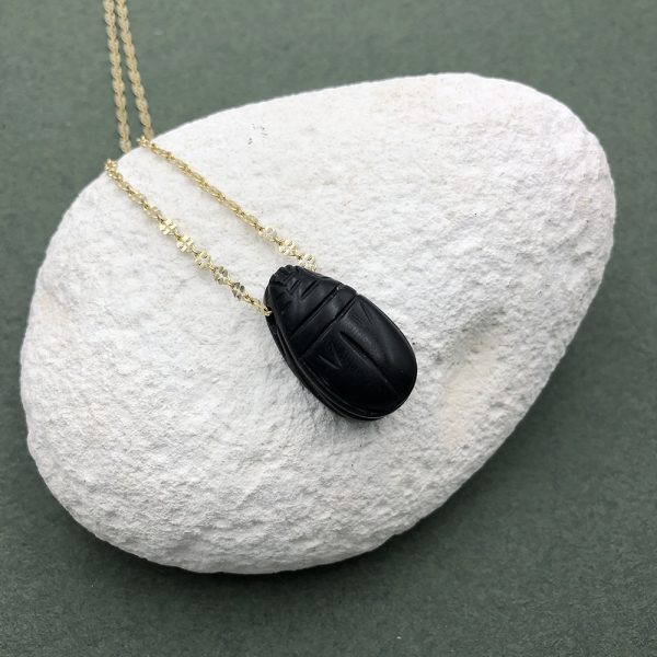 Sacred Egyptian Scarab Talisman (Opsidian)