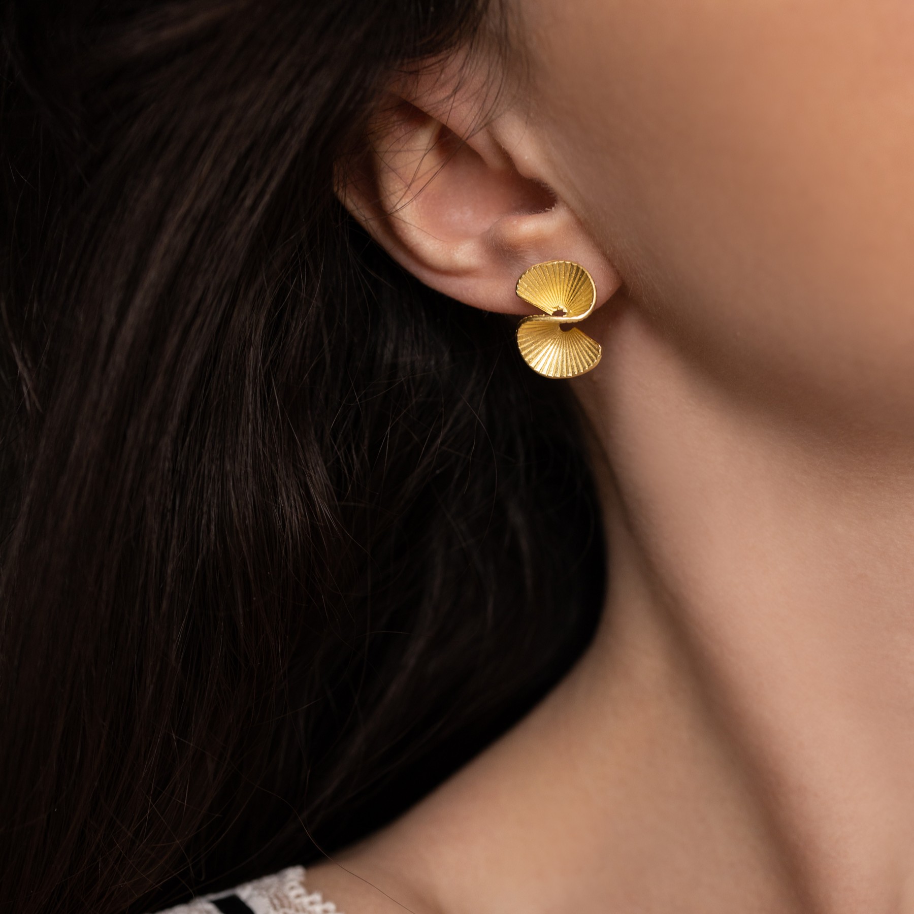 Tear Drop Stud Earrings