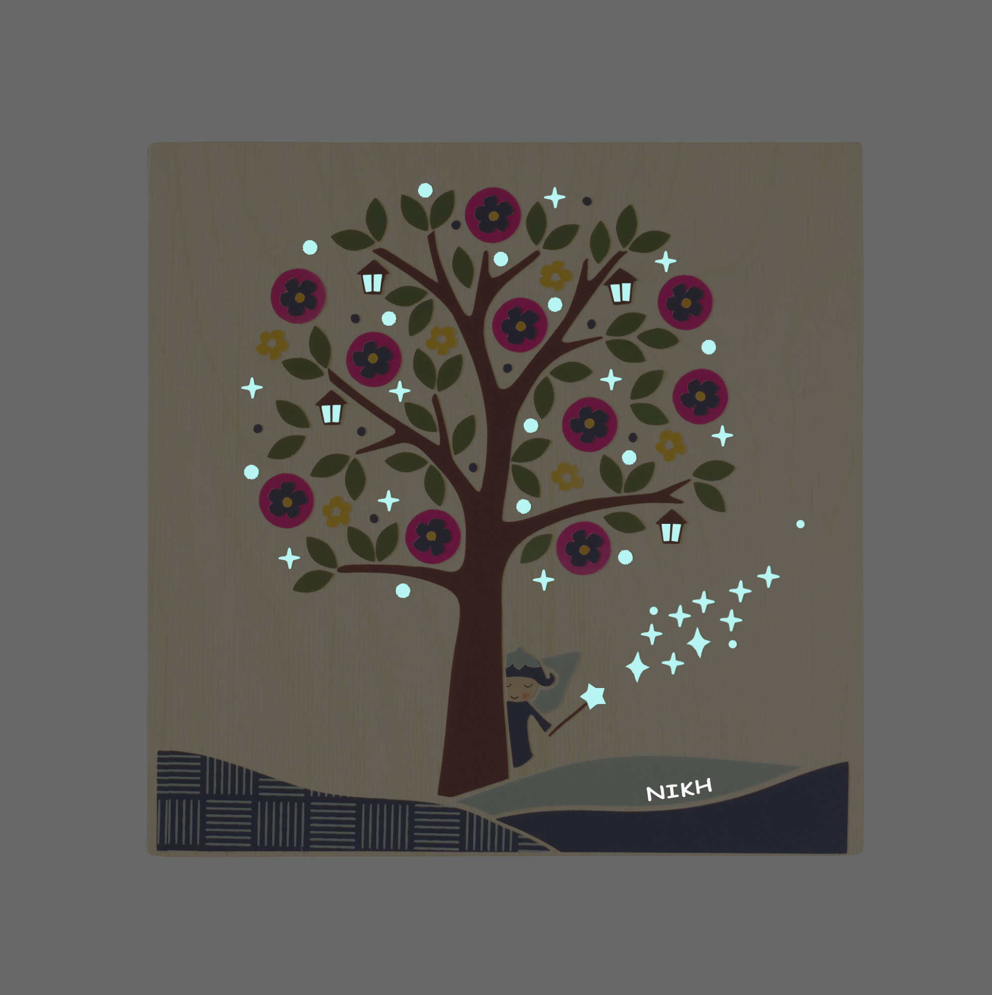 Παιδικός πίνακας "Δέντρο με νεράιδα"