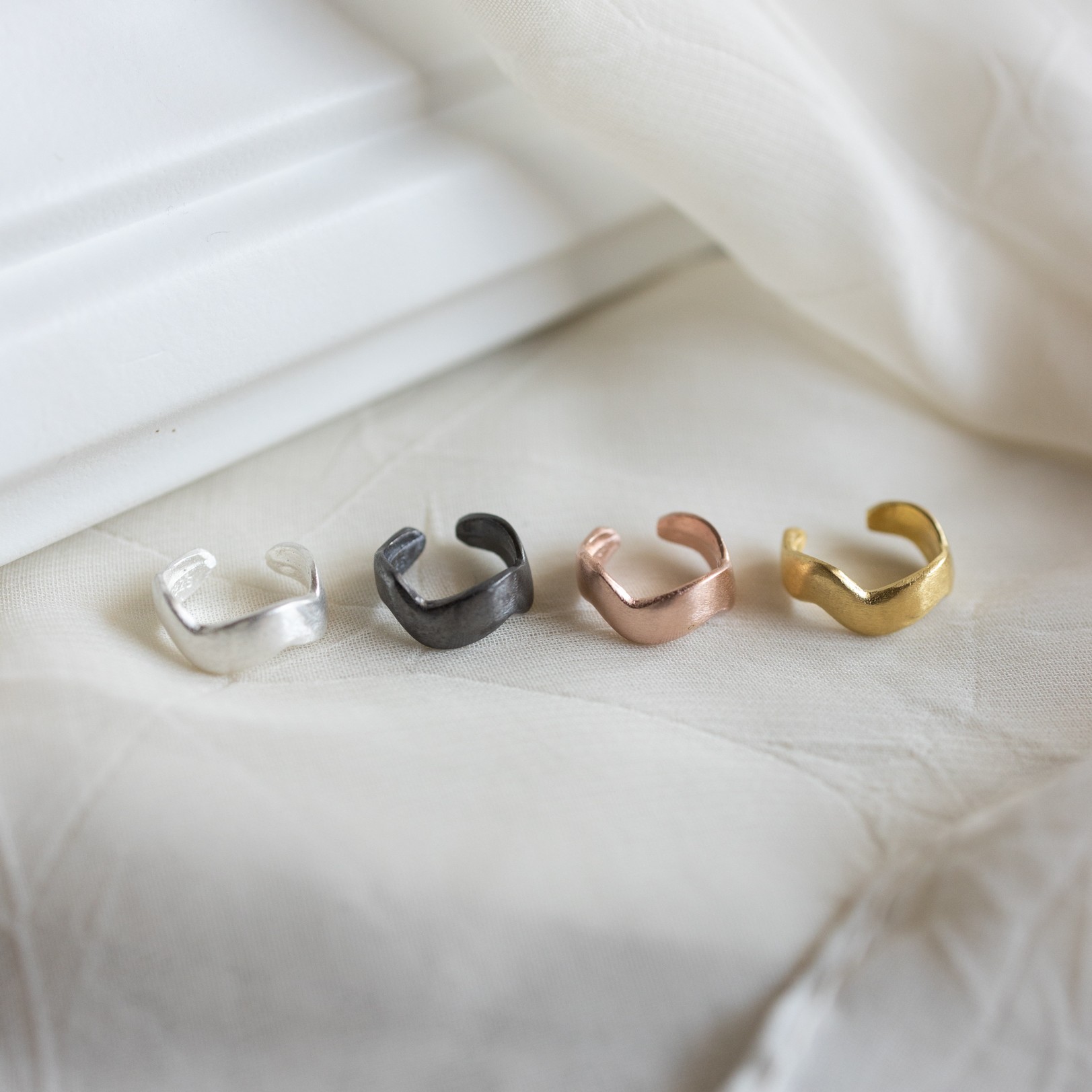 Pyramid Cluster Ear Cuff