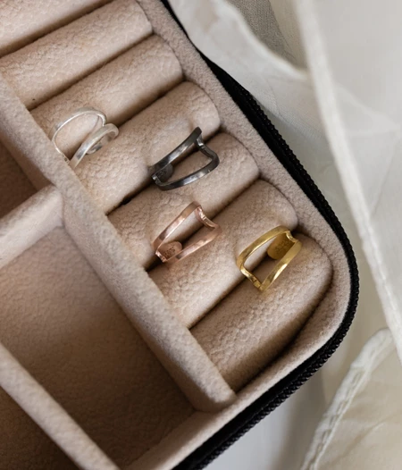 Pyramid Cluster Ear Cuff