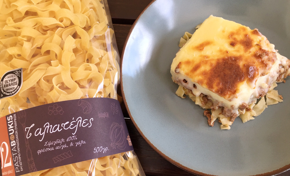 Tagliatelle with goat's milk