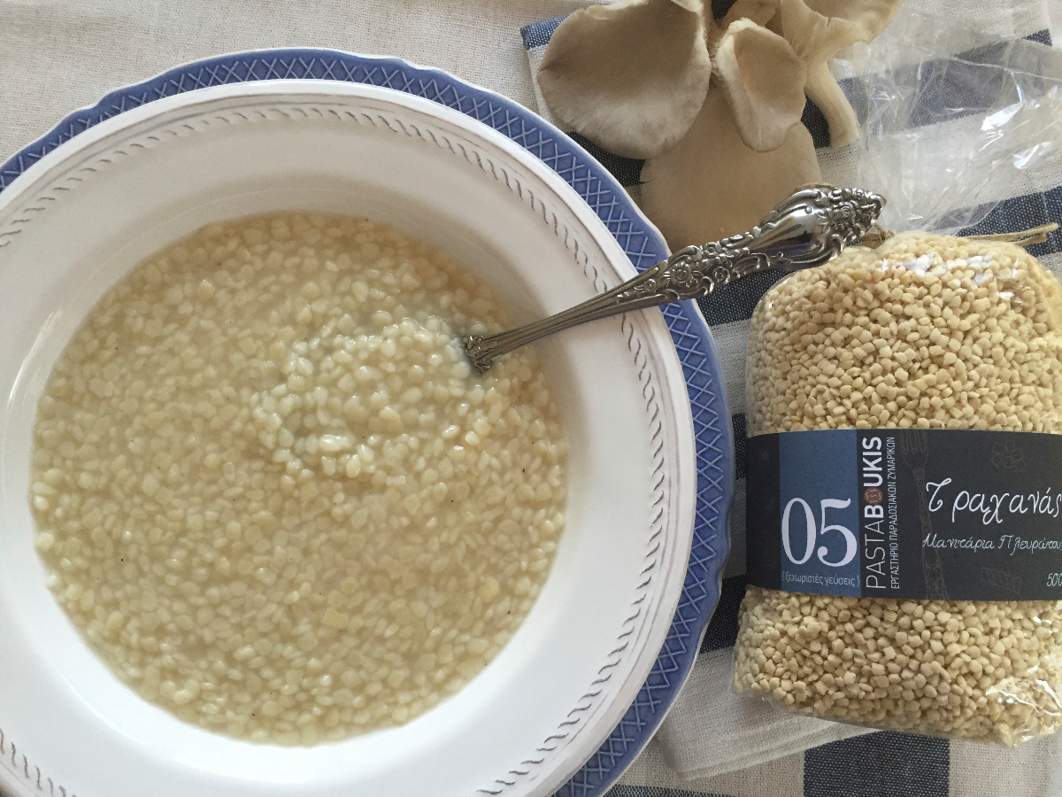 Τραχανάς με φρέσκα Μανιτάρια πλευρώτους