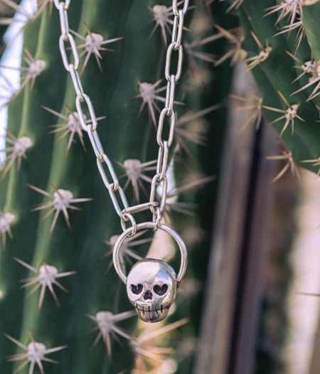 Dead Valentine's Skull Saint κολιέ-Love You to Death Collection