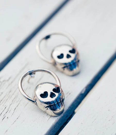 Dead Valentine's Skull Saint σκουλαρίκια-Love You to Death Collection