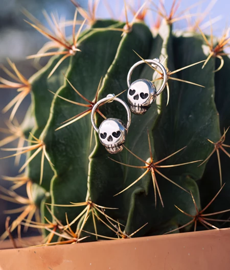 Dead Valentine's Skull Saint σκουλαρίκια-Love You to Death Collection