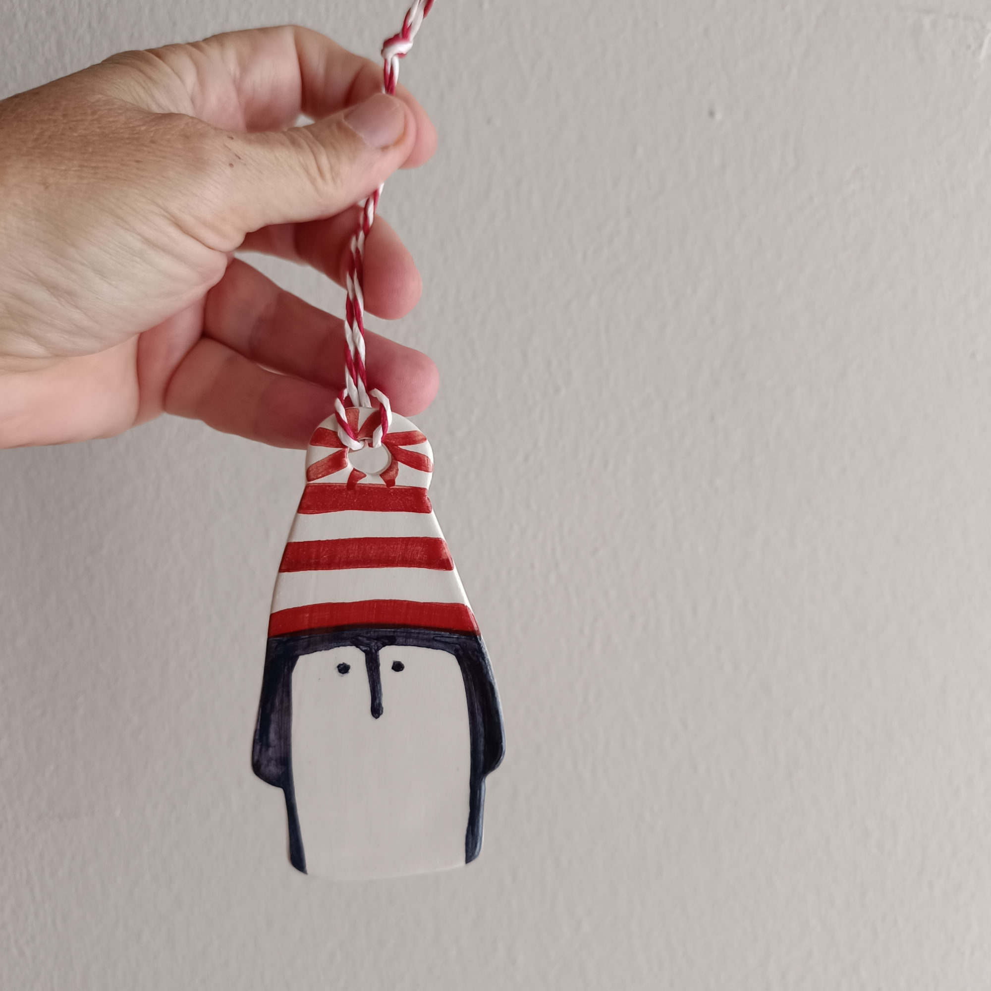 Set of 2 Penguin Christmas Tree Ornaments