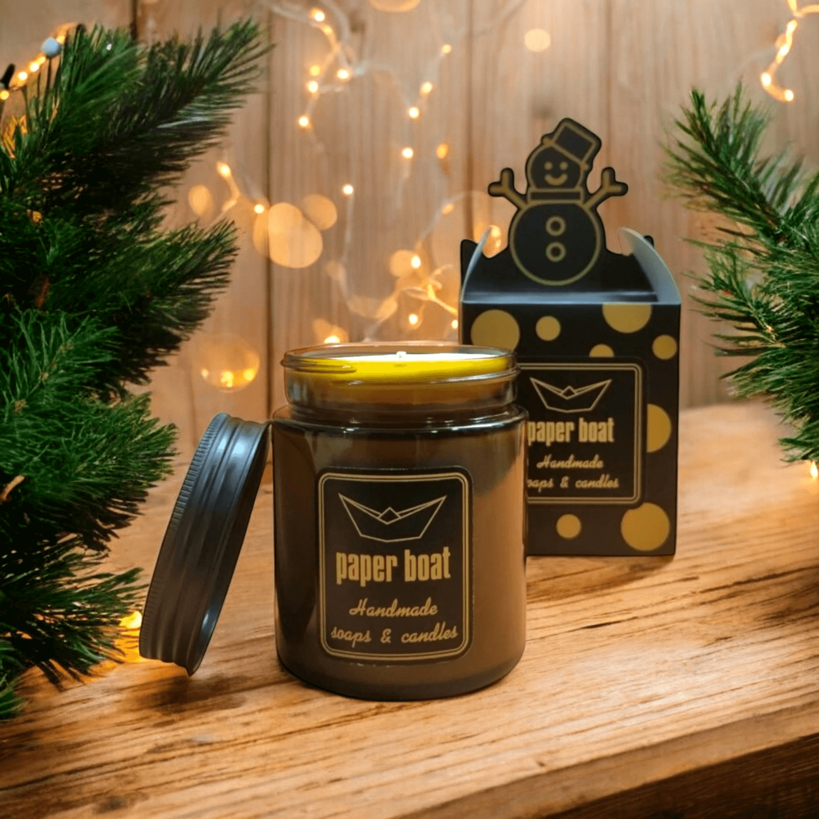 Natural 100% Soy Christmas Tree Scented Candle