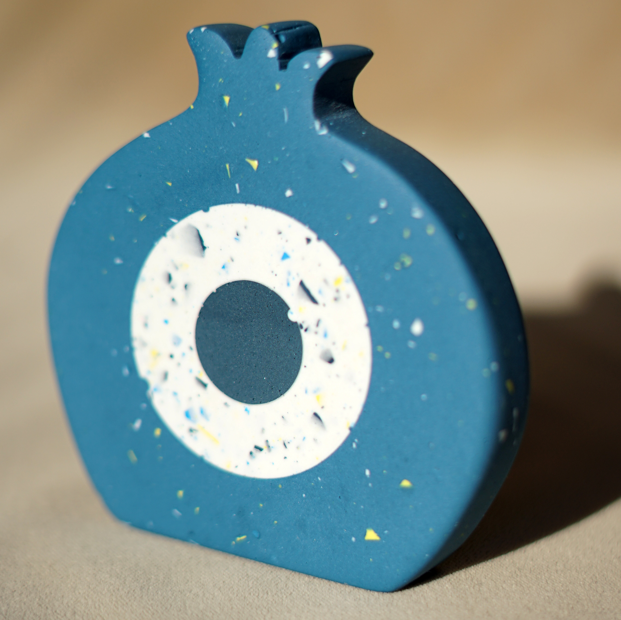 Γούρι 2026 – Ρόδι Μάτι Βlue Terrazzo  