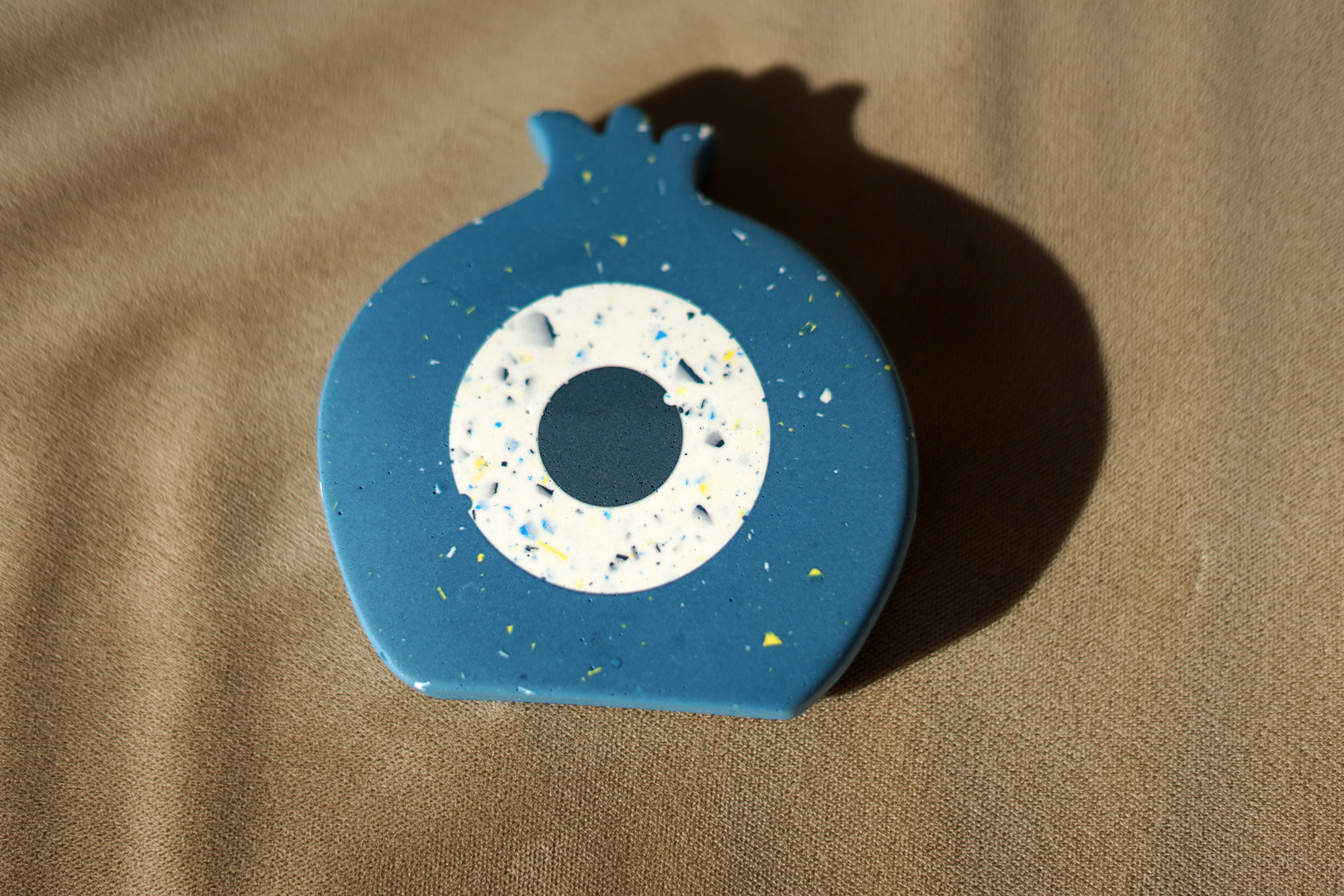 Γούρι 2026 – Ρόδι Μάτι Βlue Terrazzo  