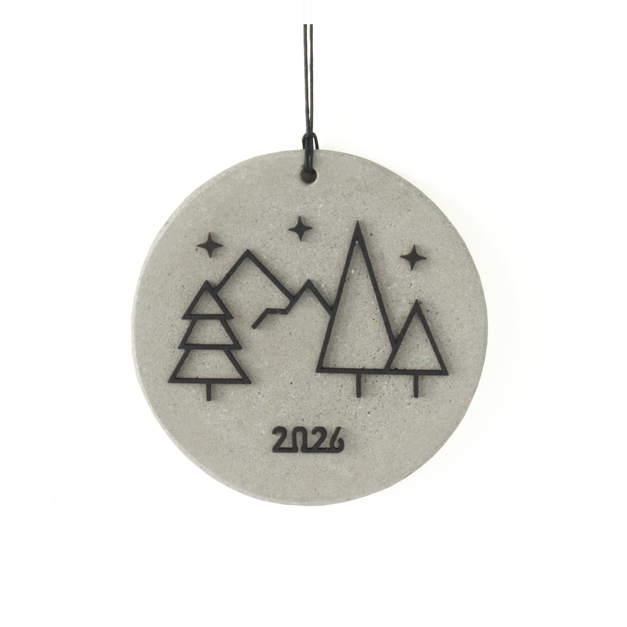 Τσιμεντένιο γούρι 2026, χριστουγεννιάτικα δέντρα