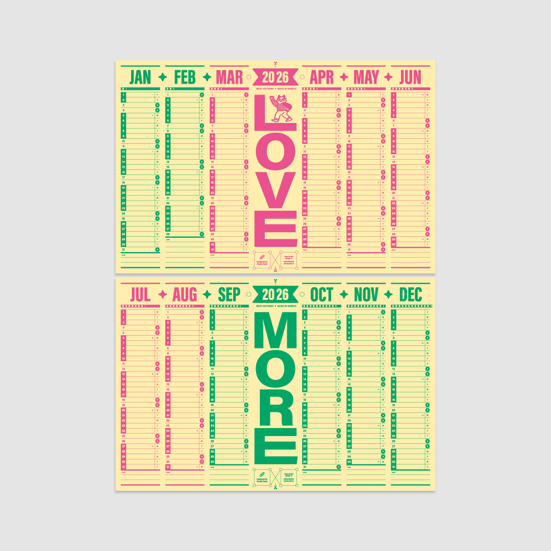 2026 Love More Wall Planner