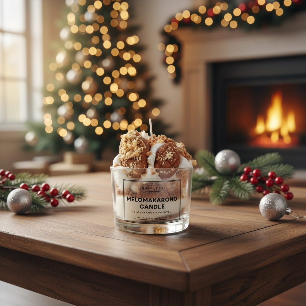 Κερί μελομακάρονο  - Χριστουγεννιάτικο Κερί | Limited Edition | Κερί Σόγιας