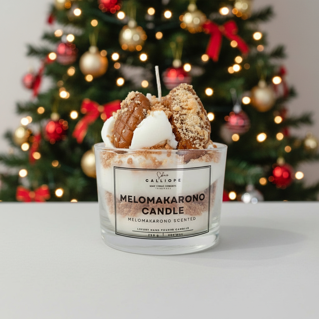Κερί μελομακάρονο  - Χριστουγεννιάτικο Κερί | Limited Edition | Κερί Σόγιας