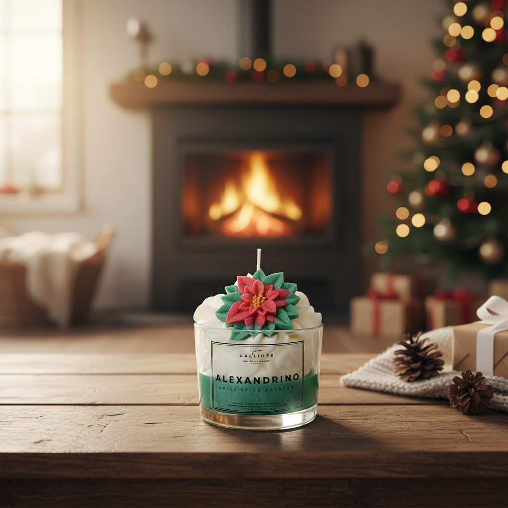 Κερί Αλεξανδρινό - Χριστουγεννιάτικο Κερί | Limited Edition | Κερί Σόγιας