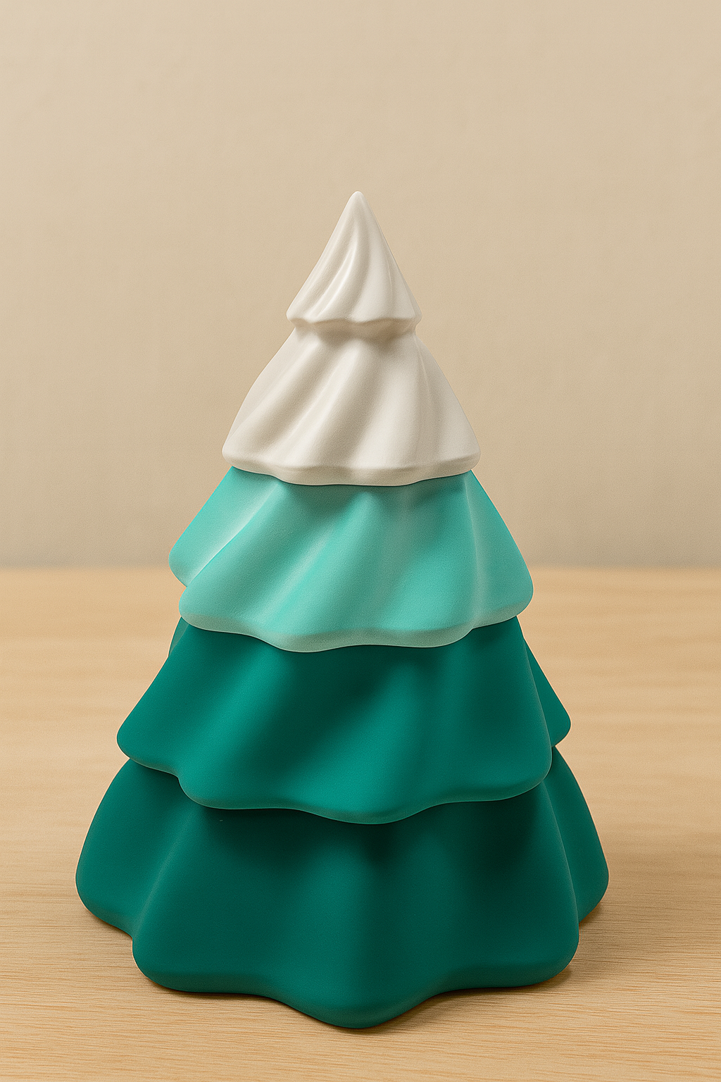 Χειροποίητο Χριστουγεννιάτικο Δέντρο με Χειροποίητο Αρωματικό Κερί Σόγιας