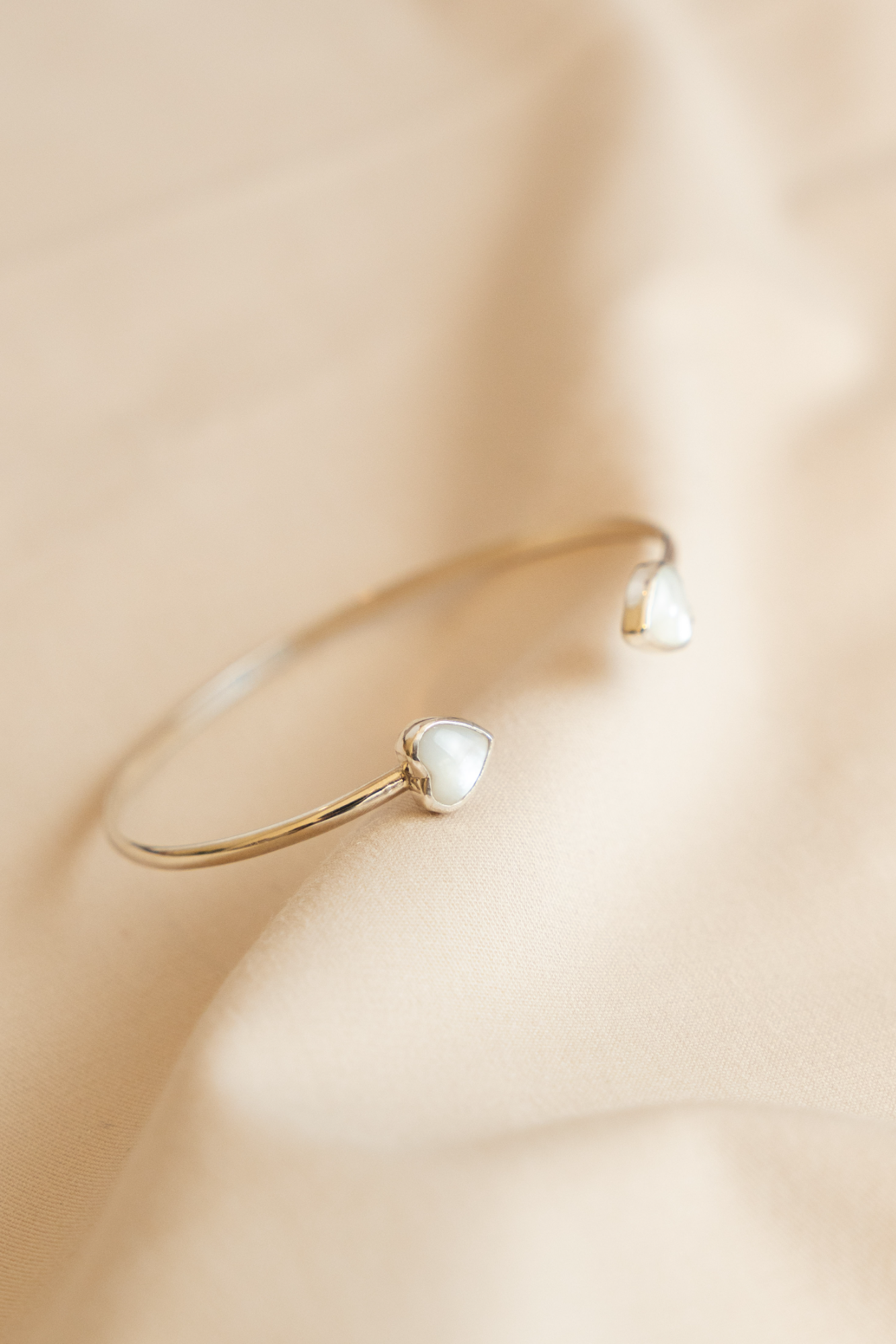 Pearl Heart Cuff
