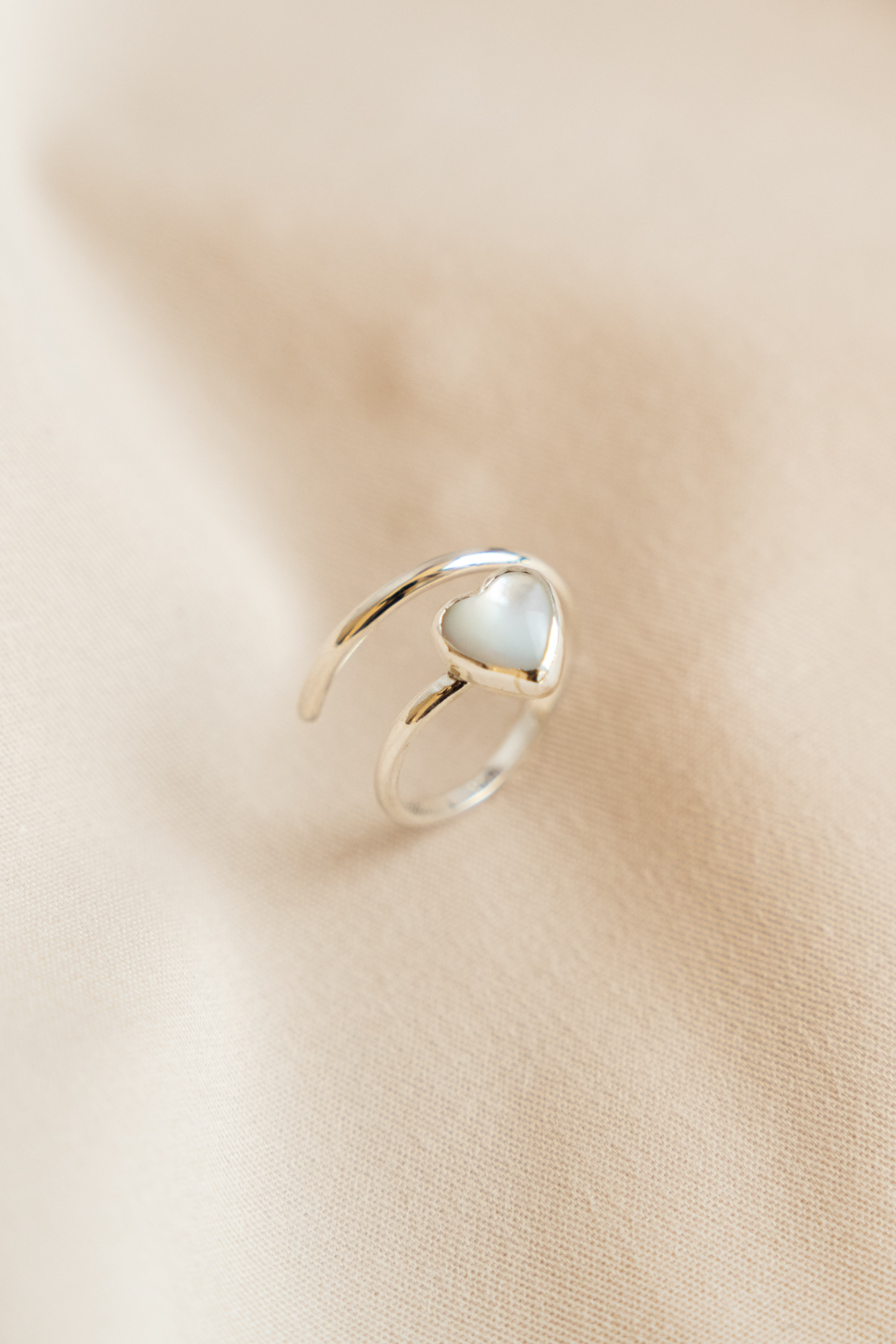 Pearl Heart Ring