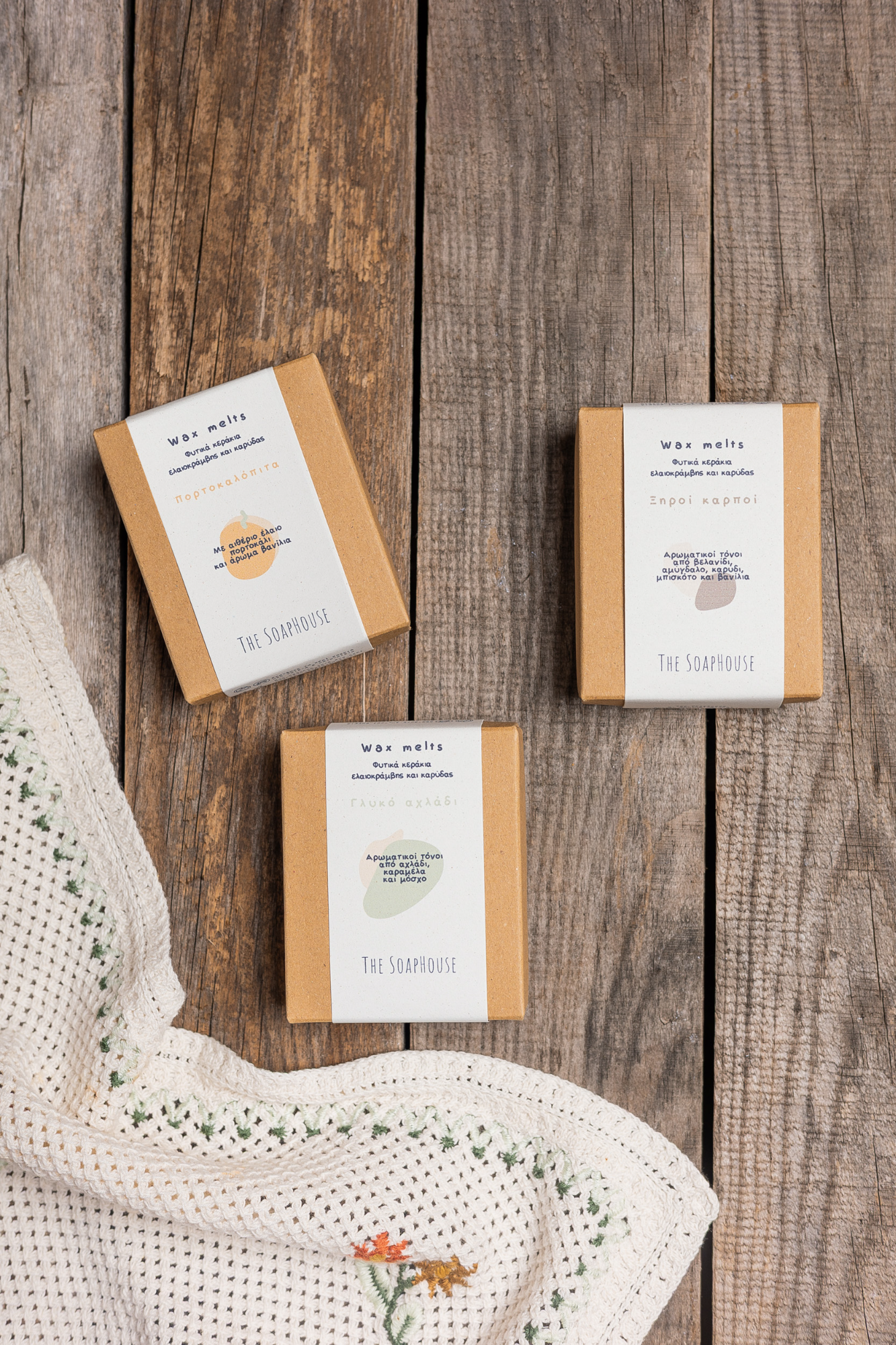 Φυτικά κεριά για καυστήρα (Wax Melts) από κερί καρύδας & ελαιοκράμβης