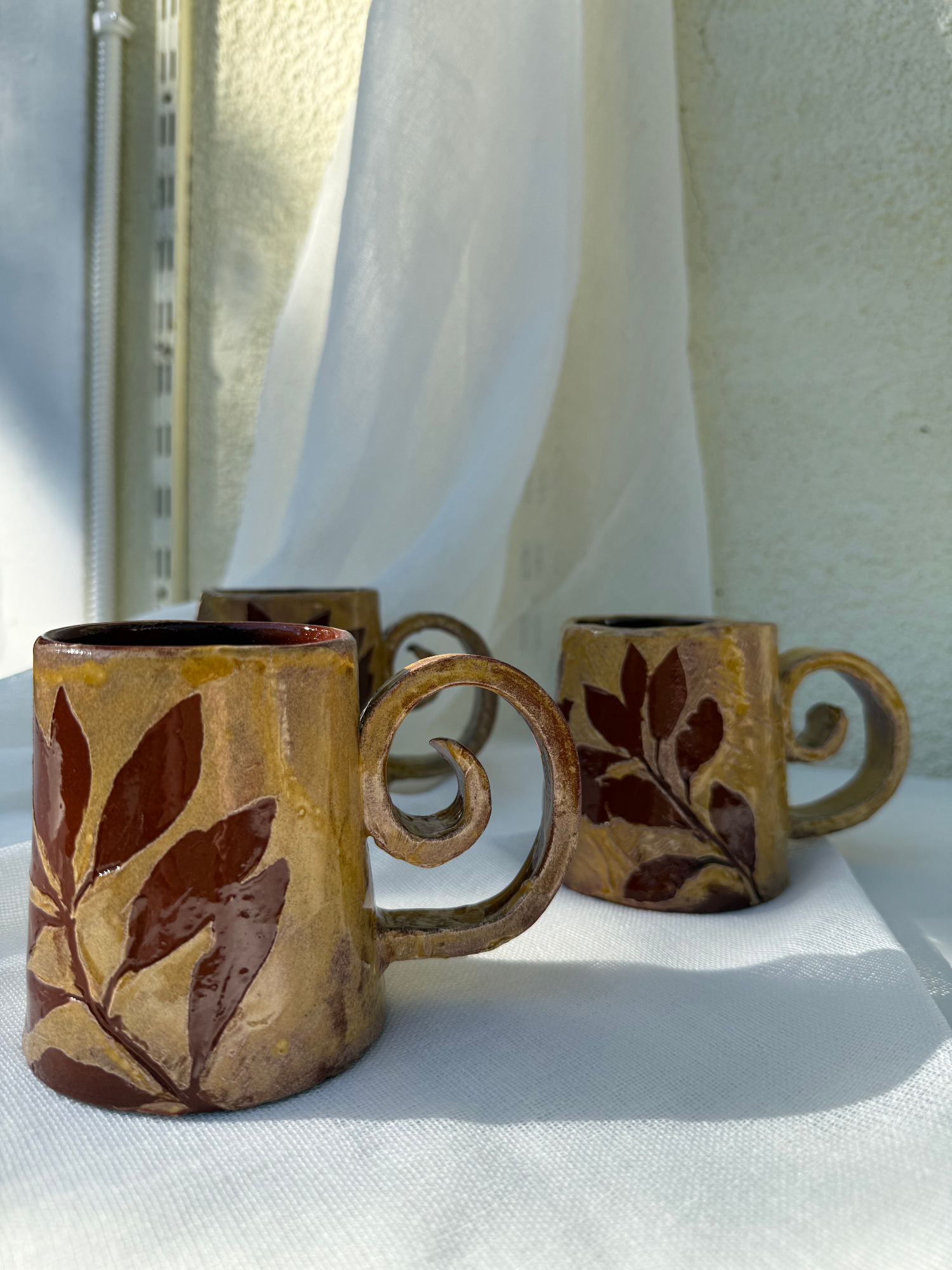 Rustic Leaf Mug