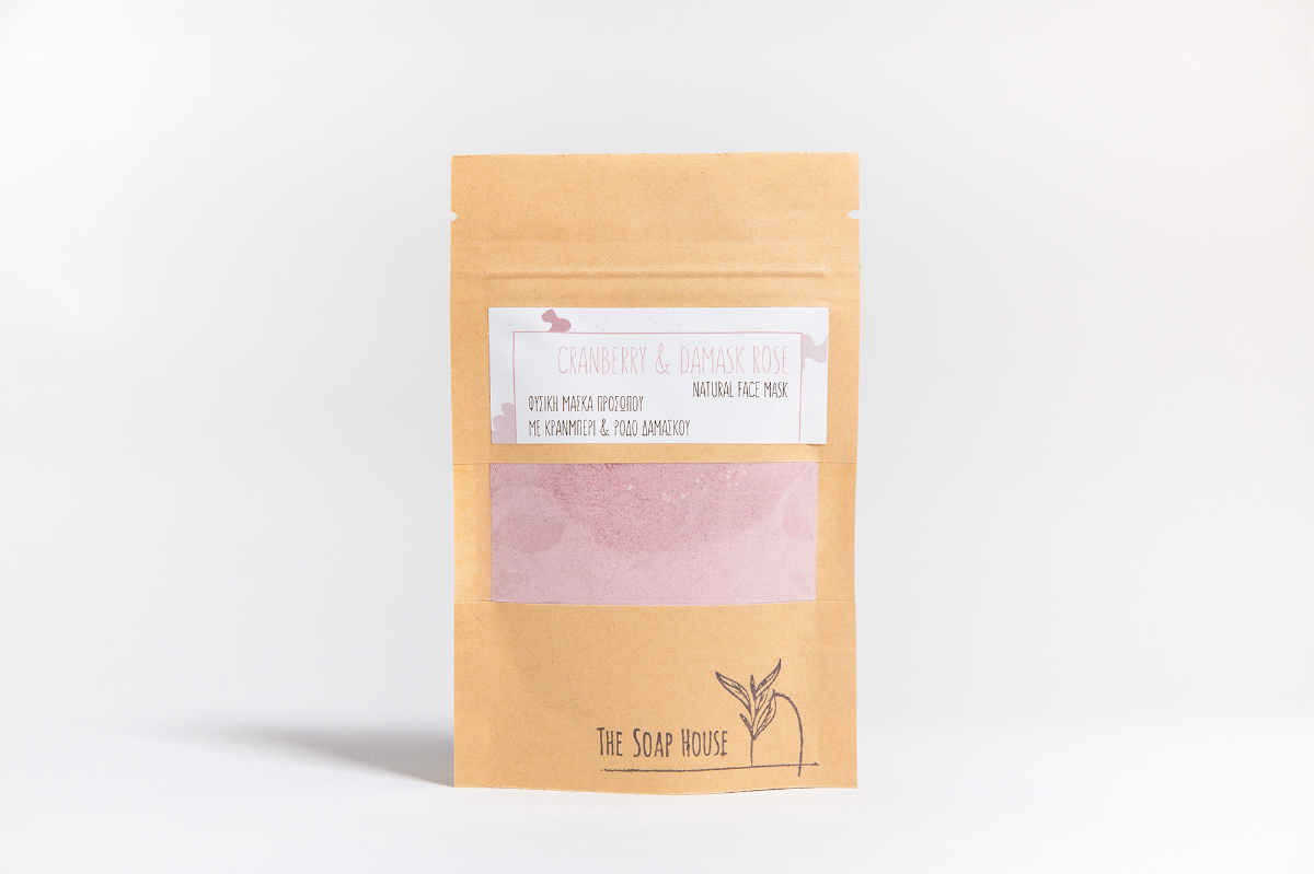 Φυσική μάσκα προσώπου με αργίλους, πούδρα ρυζιού και σκόνη φρούτων