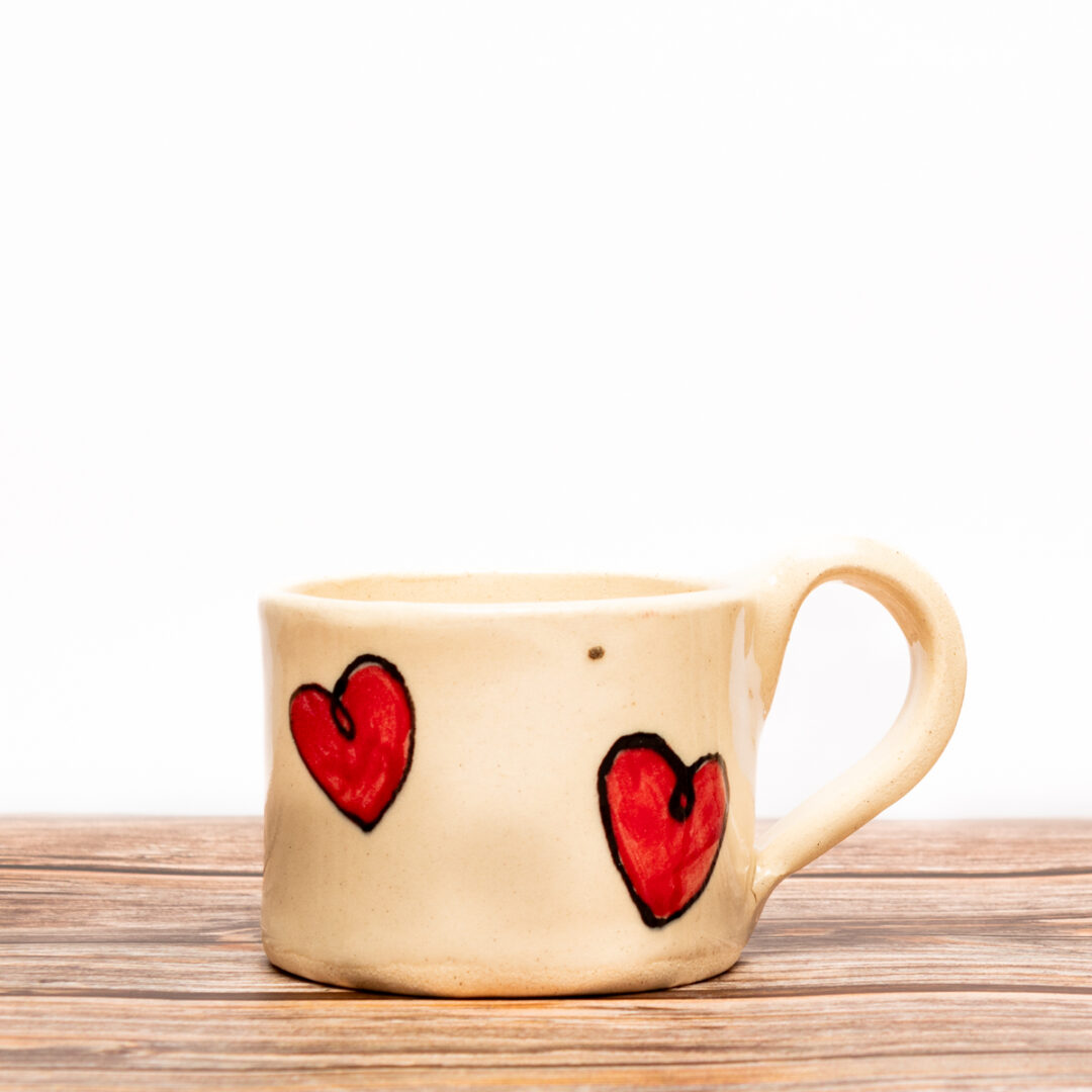 Handpainted Ceramic Mugs full in love