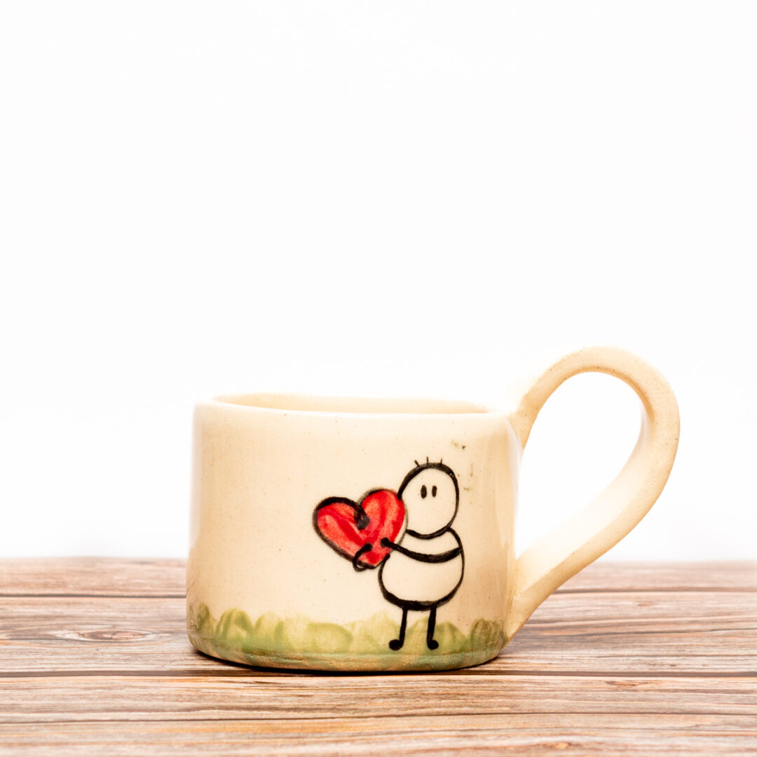 Handpainted Ceramic Mugs for Those in Love