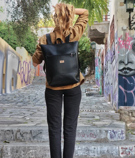 Black, Lasal Backpack