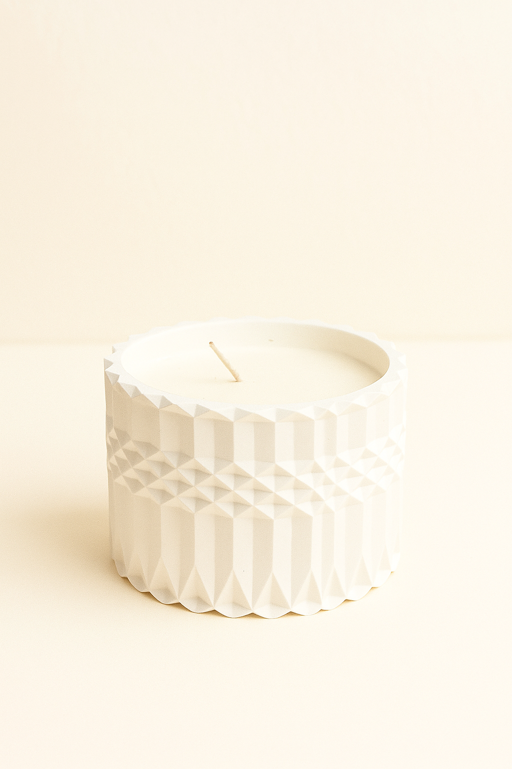 Χειροποίητο Αρωματικό Κερί Σόγιας Γεωμετρικό Δοχείο