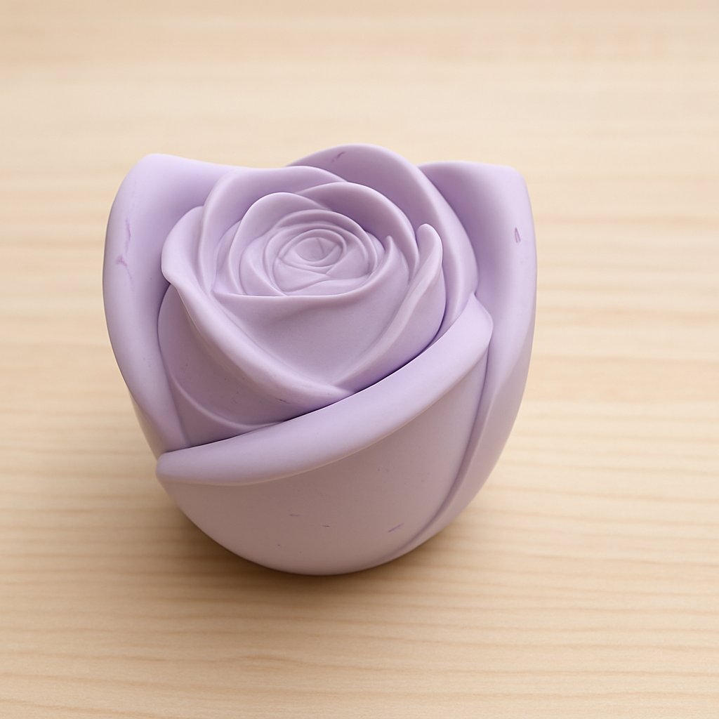 Χειροποίητο Αρωματικό Κερί σε Χειροποίητο Δοχείο Τριαντάφυλλο 