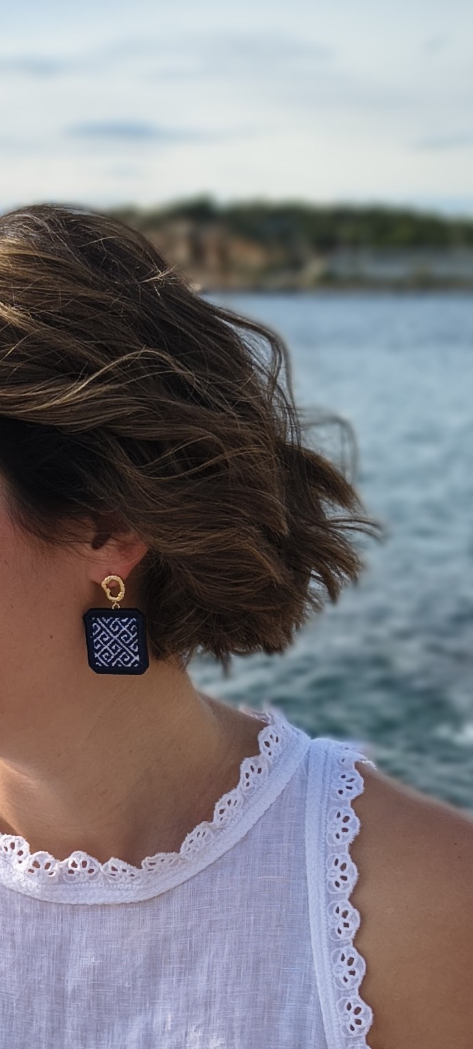 Labyrinth Earrings - Square Style