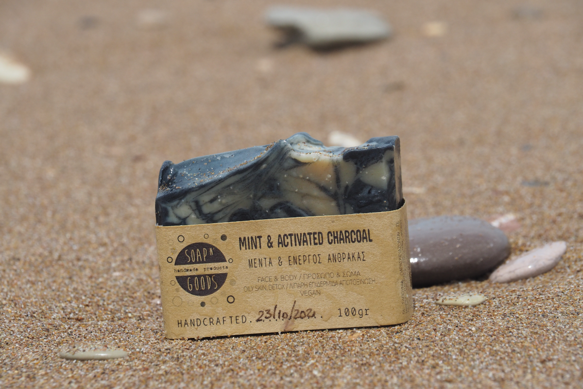 Σαπούνι Μέντα & Ενεργός Άνθρακας