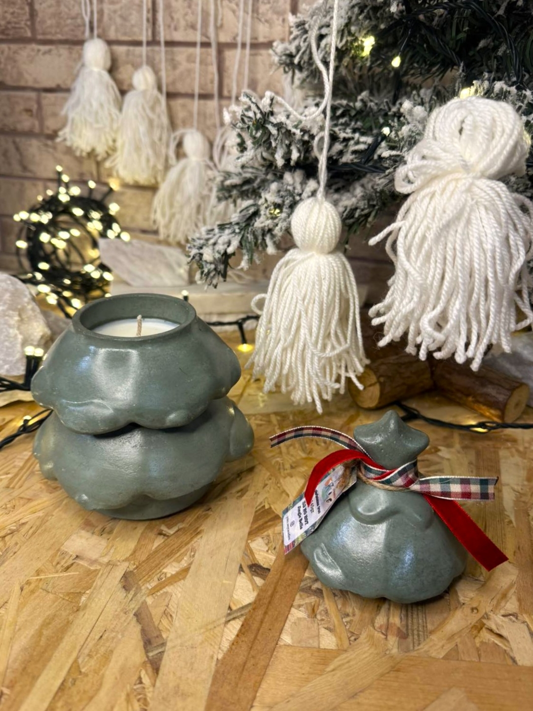 Copy of Christmas Tree Candle Green