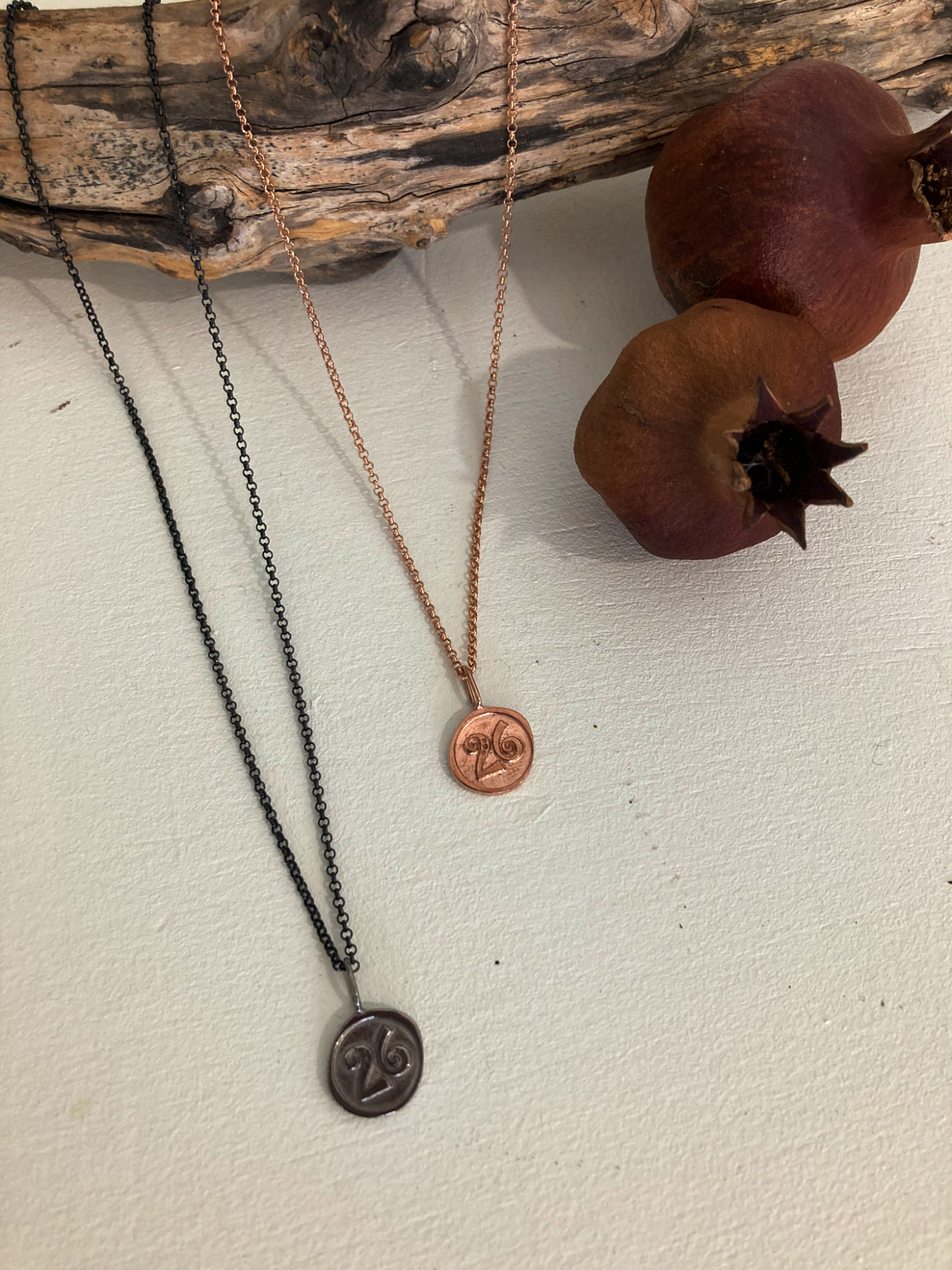 Charm Pendant 2026 with chain