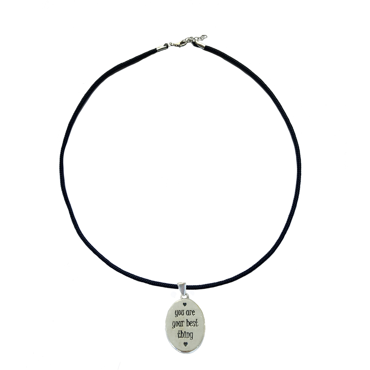 "You are your best think" pendant, with string