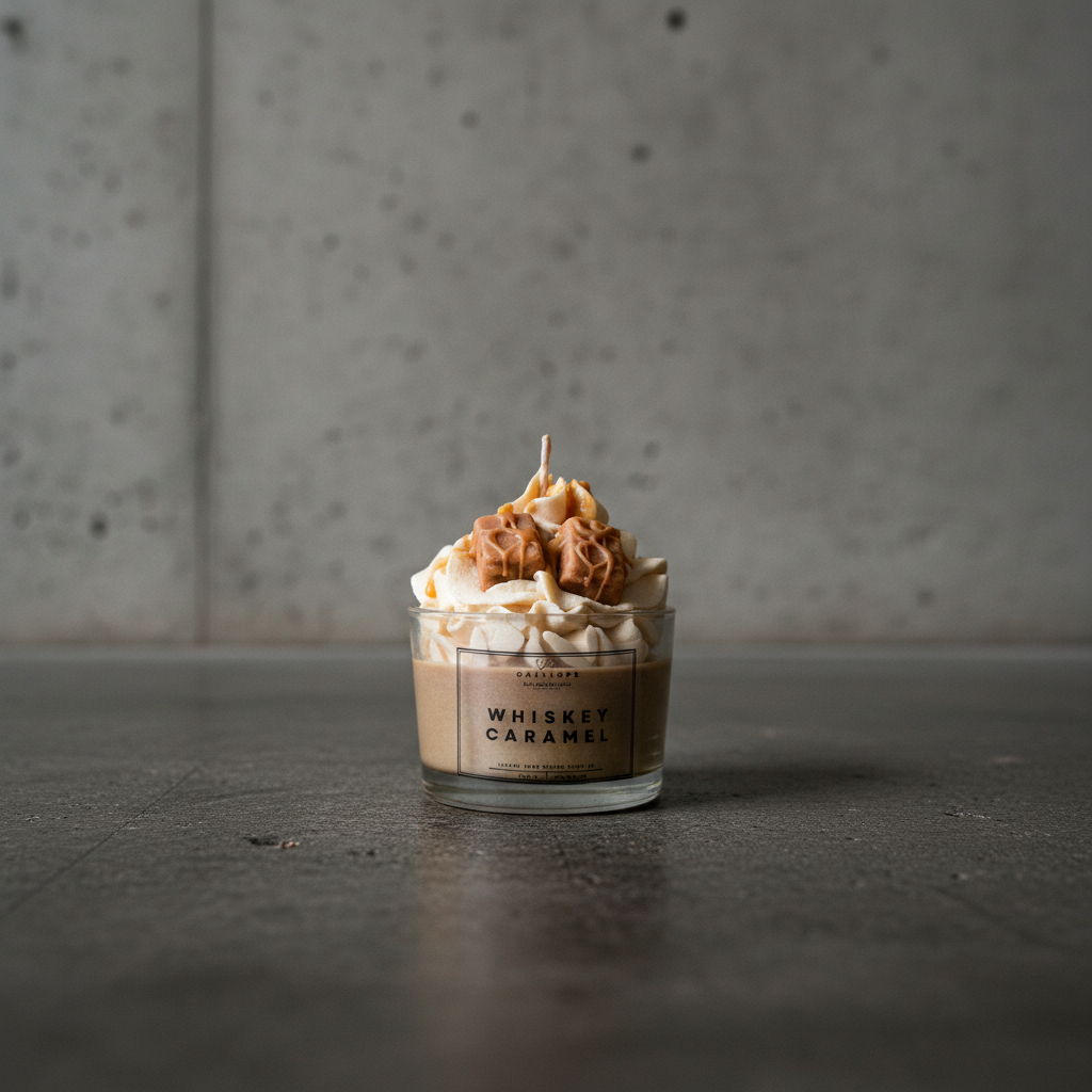 Whiskey Caramel – Χειροποίητο Gourmet Κερί Σόγιας