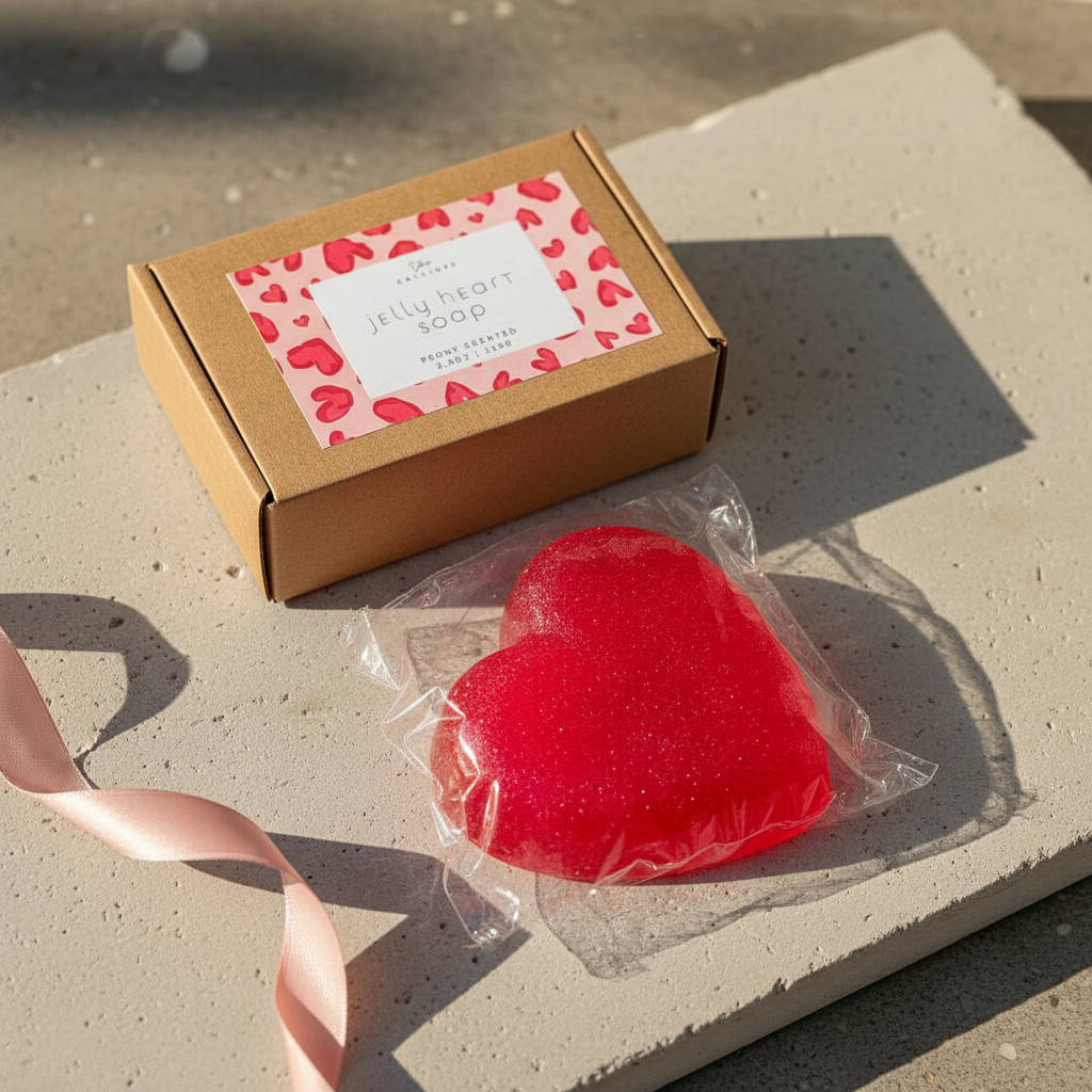 Jelly Heart Soap Σαπούνι Kαρδιά Ζελέ