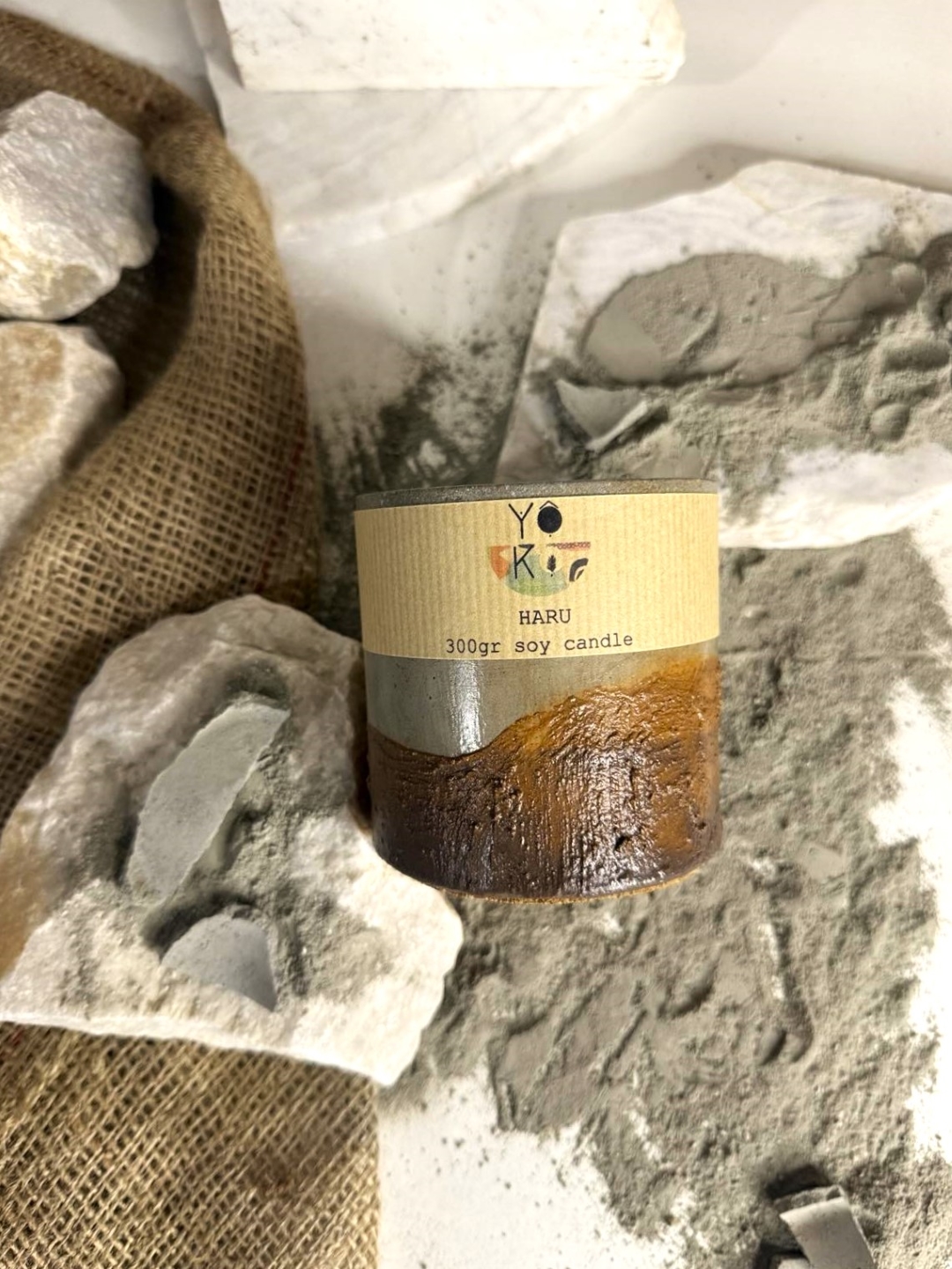 Haru Earth Texture Soy Candle