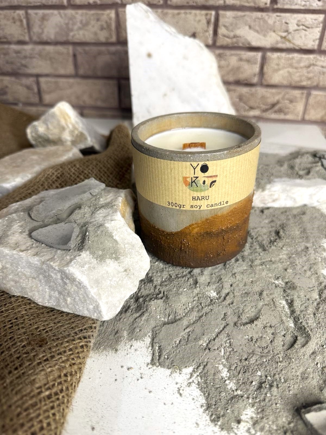 Haru Earth Texture Soy Candle