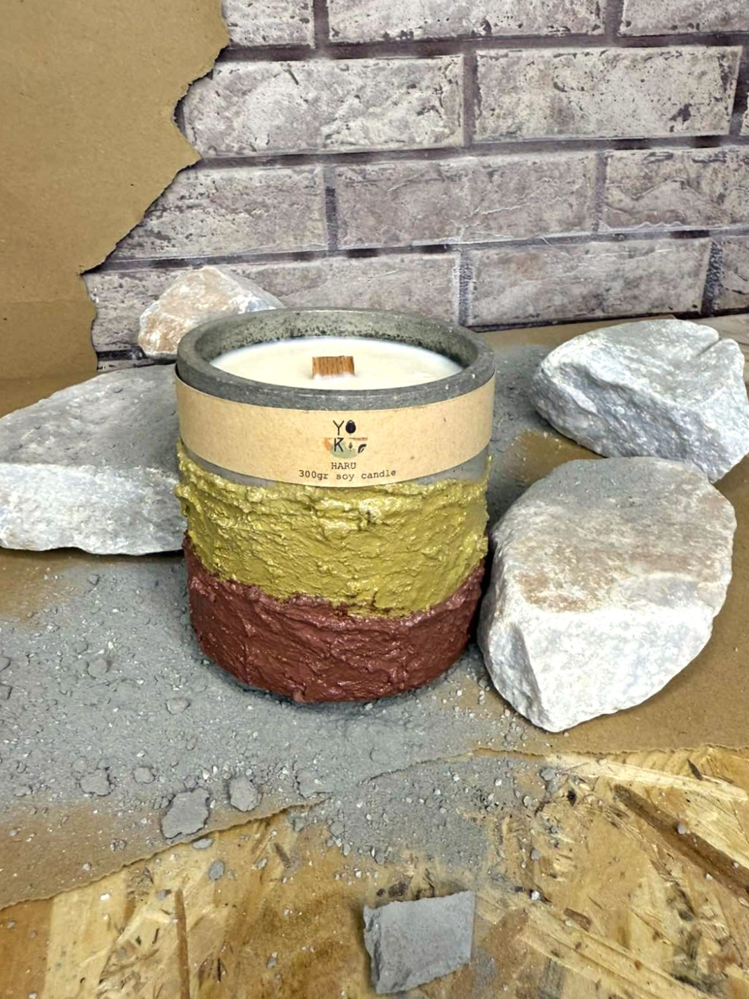 Haru Earth Texture Ochre Soy Candle