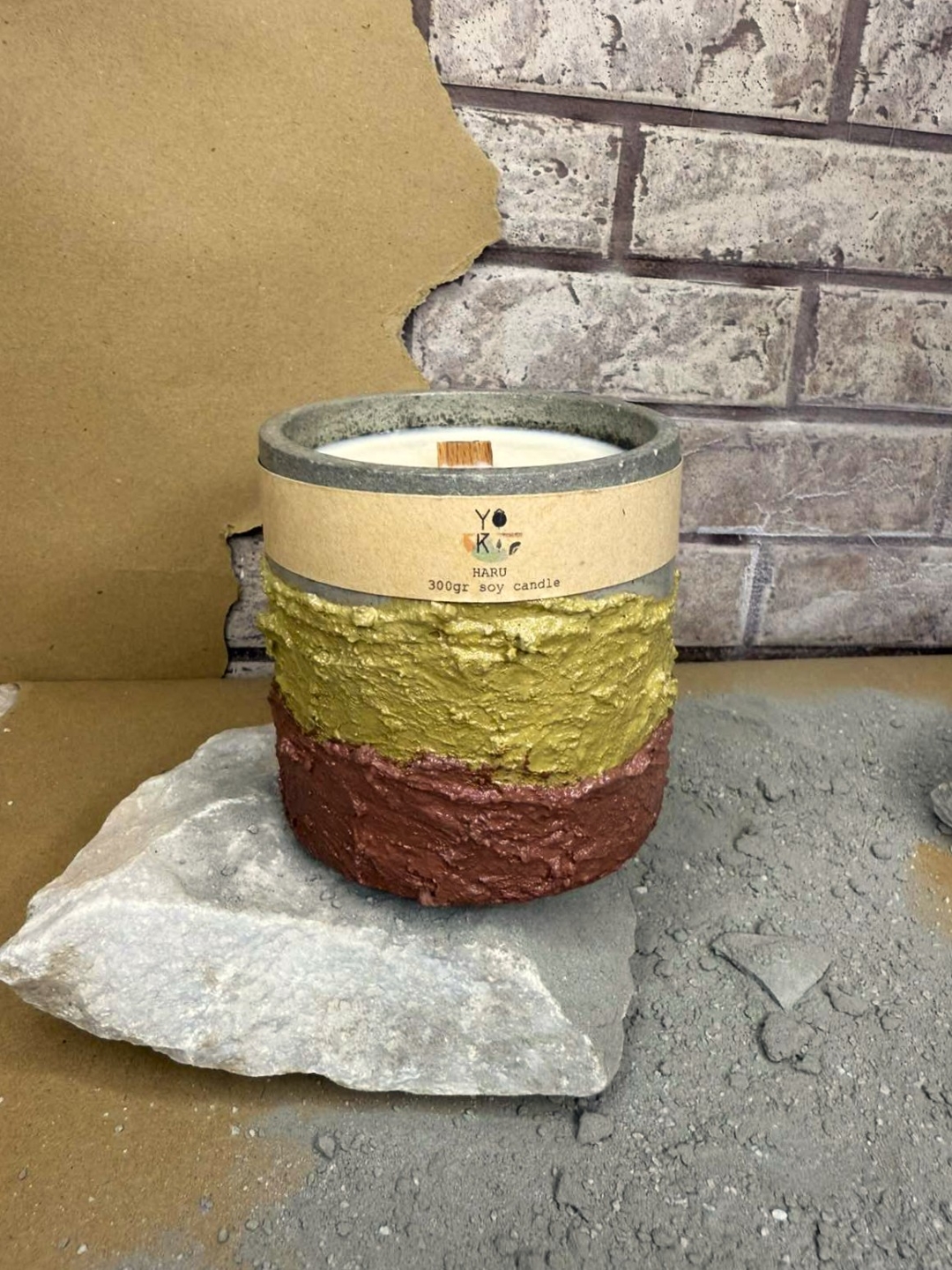 Haru Earth Texture Ochre Soy Candle