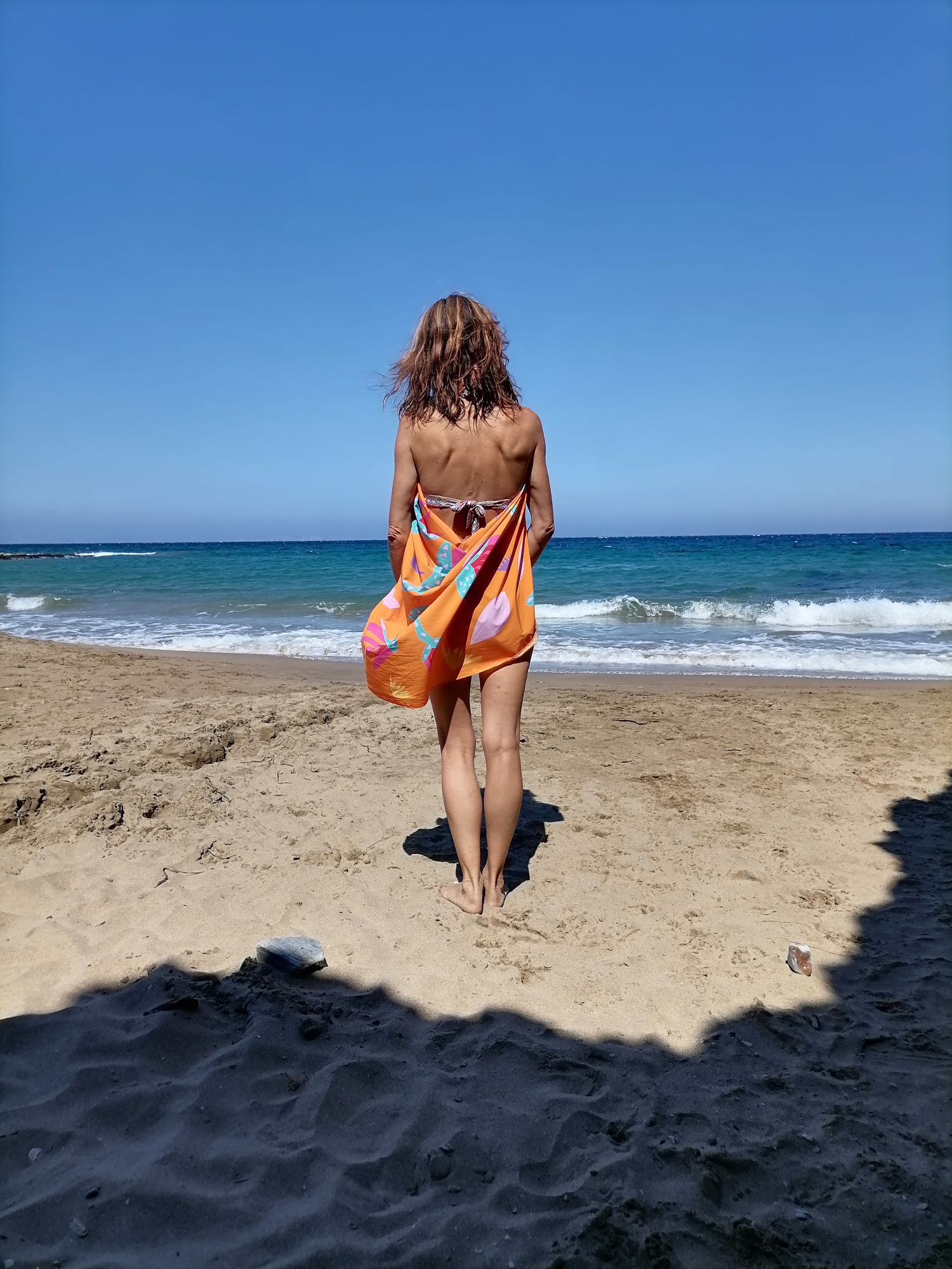 Pareo "Blooming Orange"