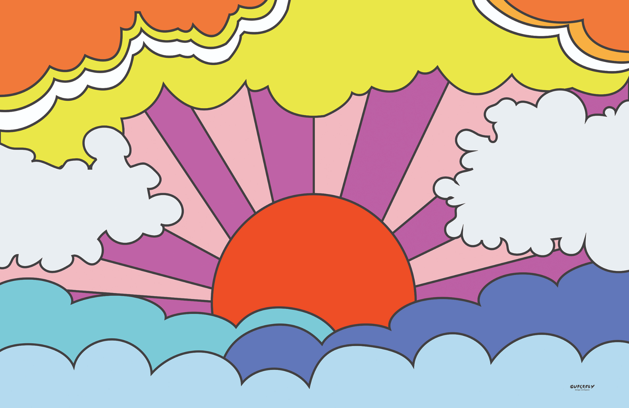 Pareo "Here comes the sun"