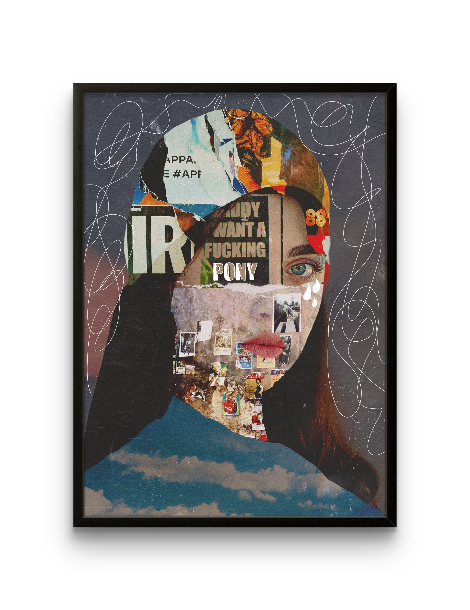 Urban Femmes (I) - Surreal Street Collage Art