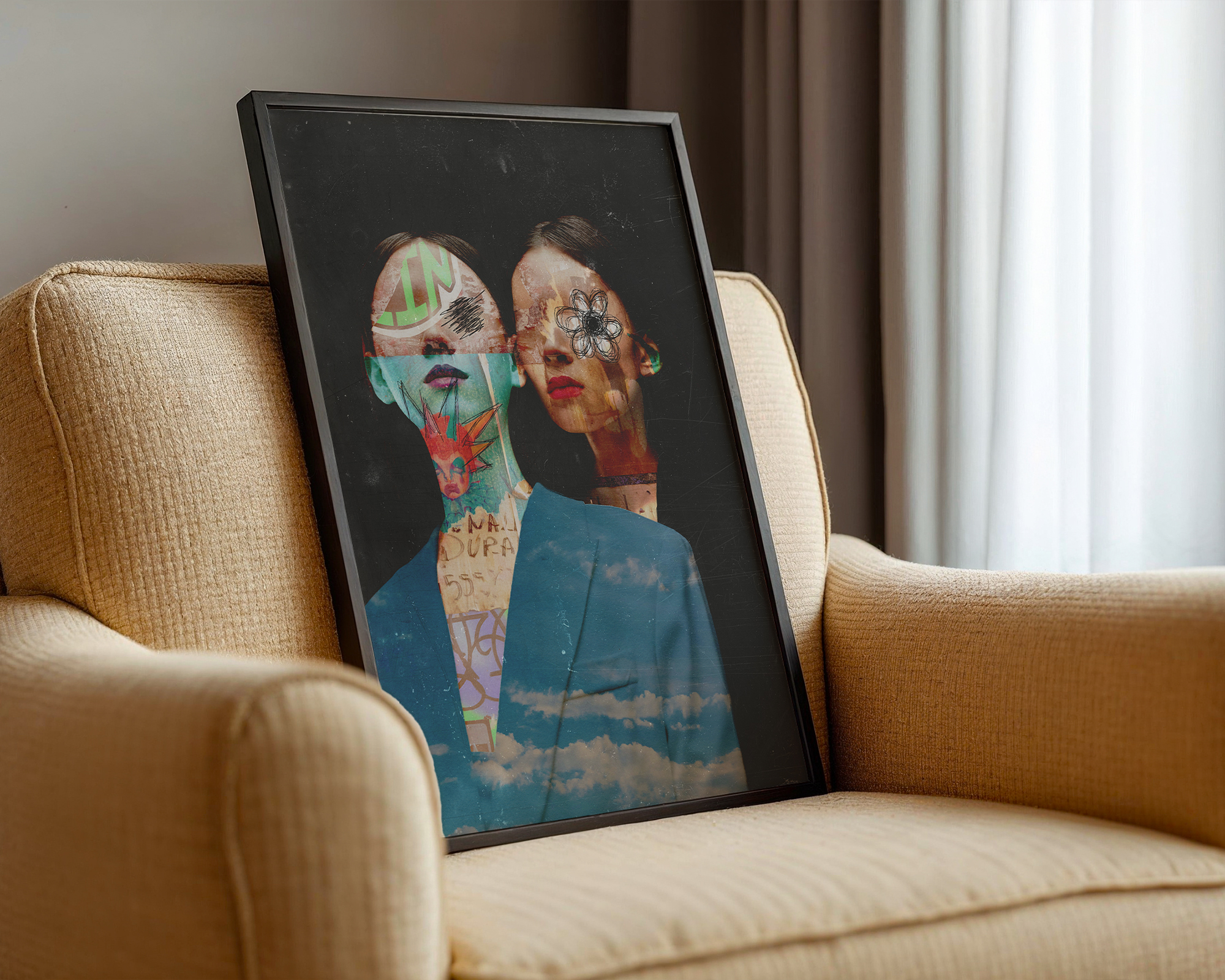 Urban Femmes (I) - Σουρεαλιστική Τέχνη Street Κολάζ