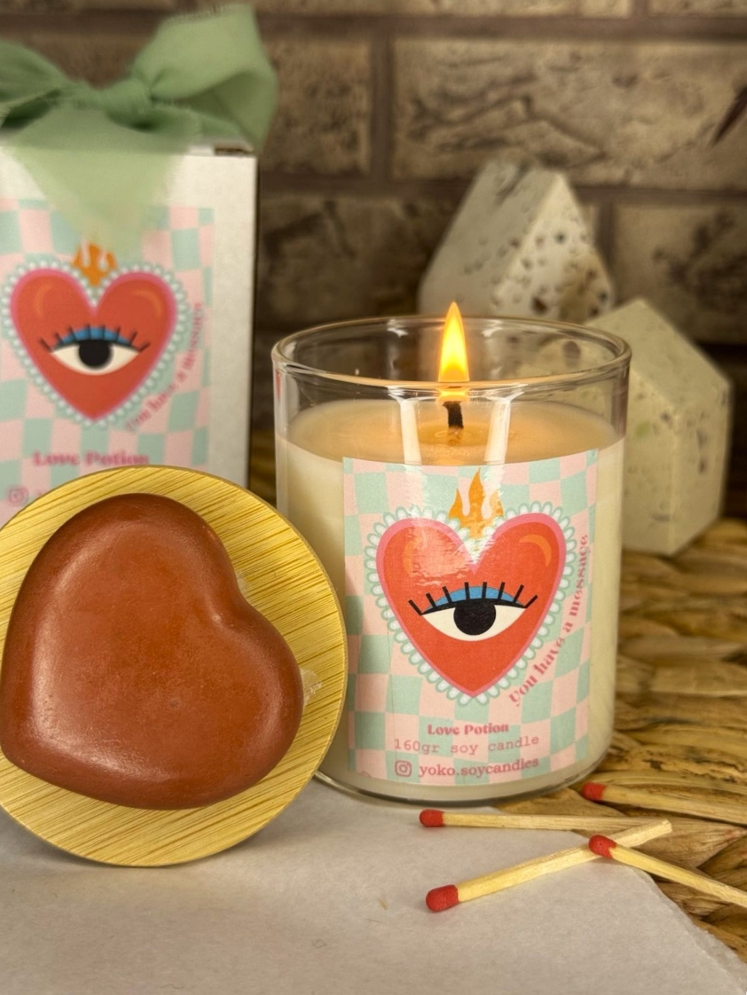 Love Message Candle