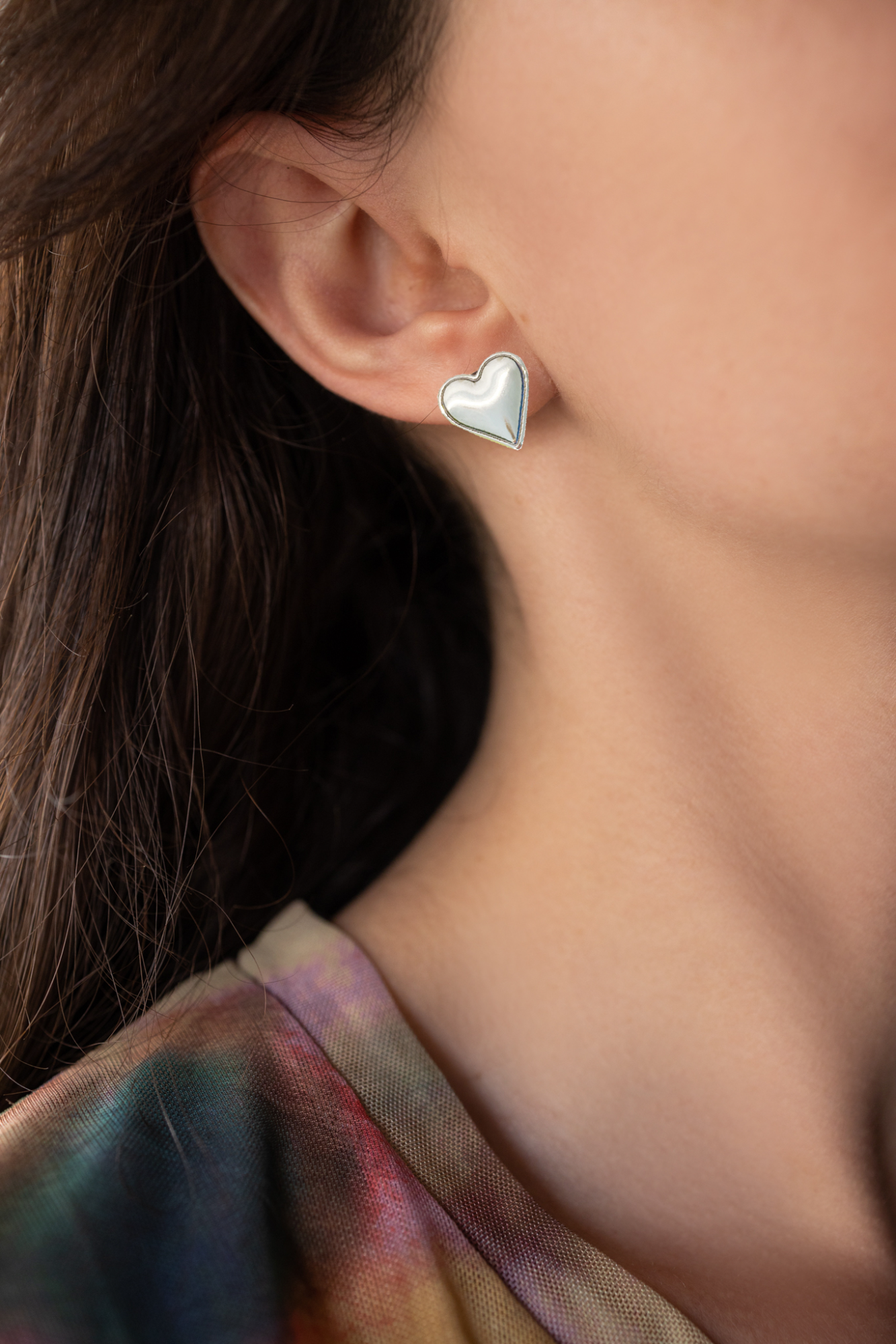 Love earrings, heart