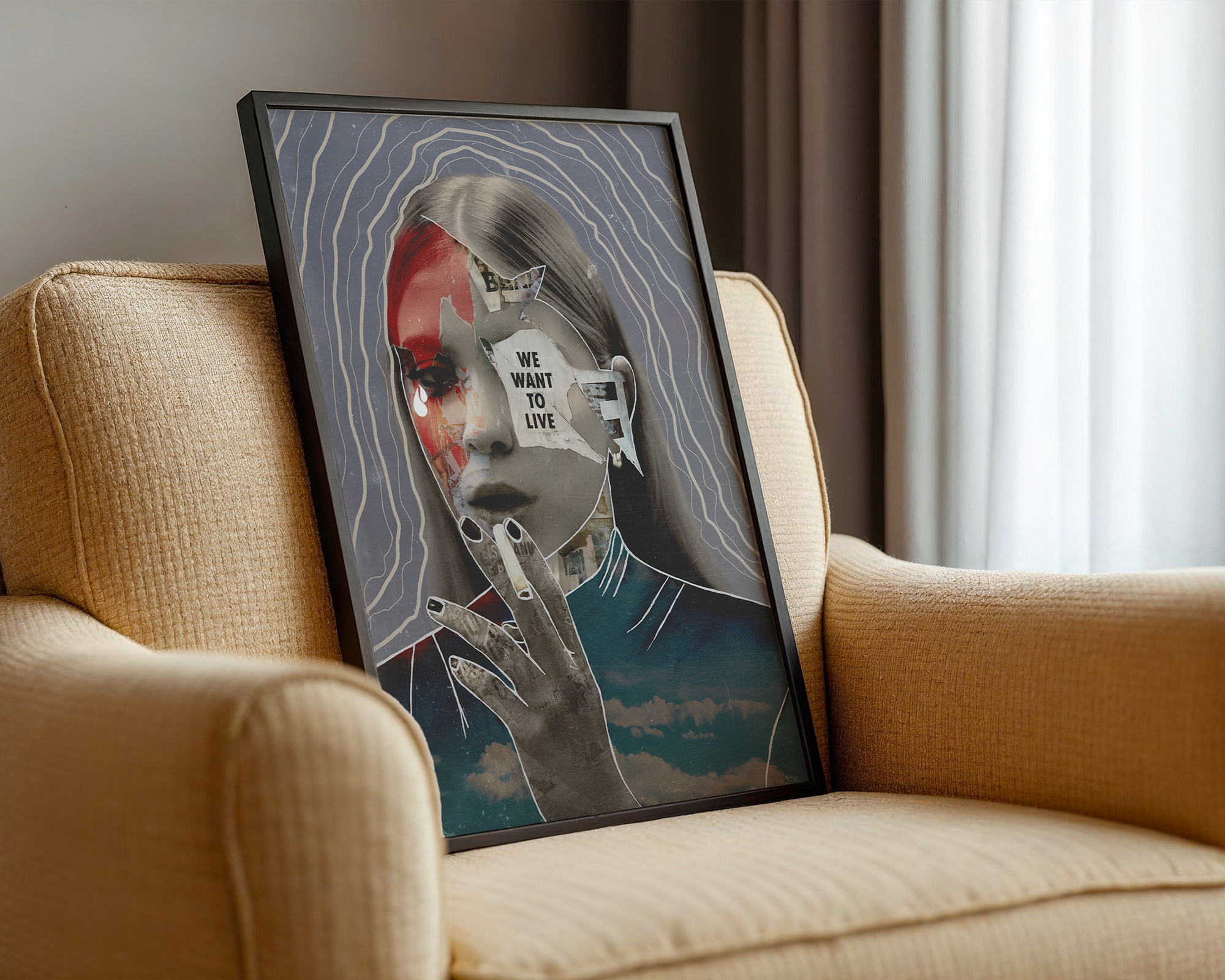Urban Femmes (II) - Surreal Street Collage Art